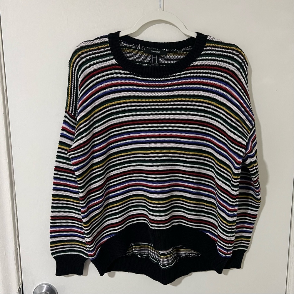 Forever 21 Striped Sweater, S